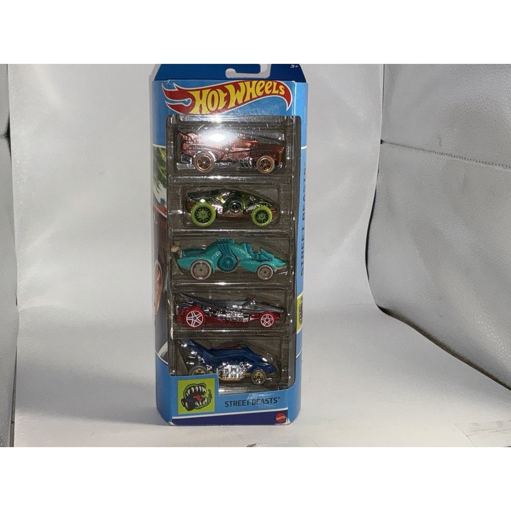 Hot Wheels Street Beasts Set Of 5 Cars‎